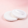 Round Velvet Powder Puff - Soft & Skin-Friendly Setting Tool with Ribbon Design, Wet & Dry Use